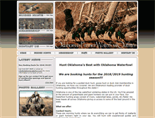 Tablet Screenshot of oklahomawaterfowl.com